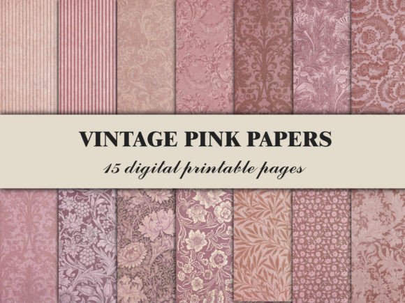 Download Pink Scrapbook Paper Vintage Pattern - Premium Resources